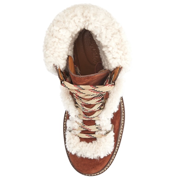 See by Chloé Martinica Shearling Wedge Boot 5.5 - Picture 11 of 15